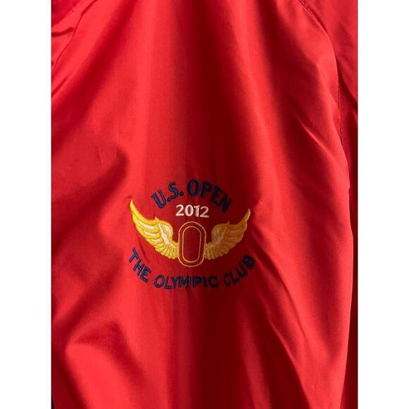 Ralph Lauren RLX Windbreaker Jacket XL Red US Open 2012 Logo Volunteer Mens - Picture 5 of 15